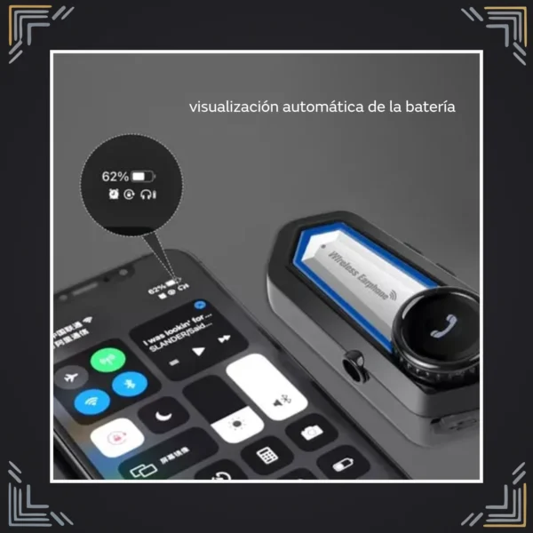 Intercomunicador Bluetooth para Casco IP67