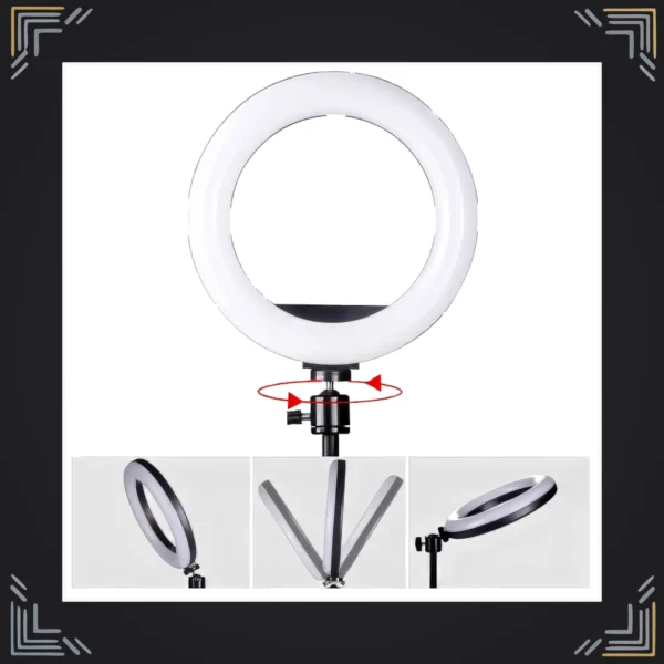 Aro de Luz LED 30cm con Trípode y Soporte
