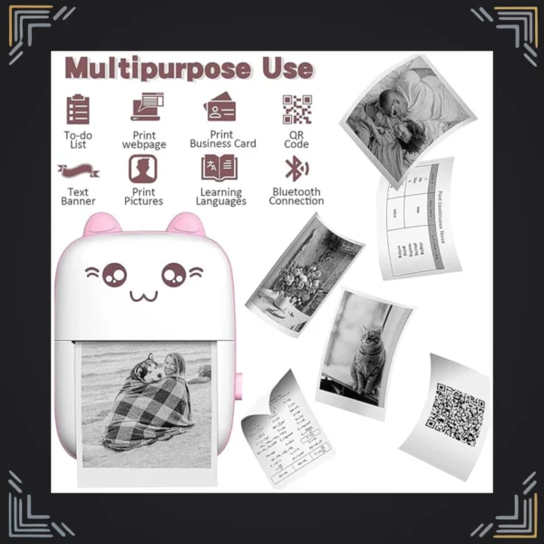 Mini Impresora Térmica Bluetooth sin Tinta