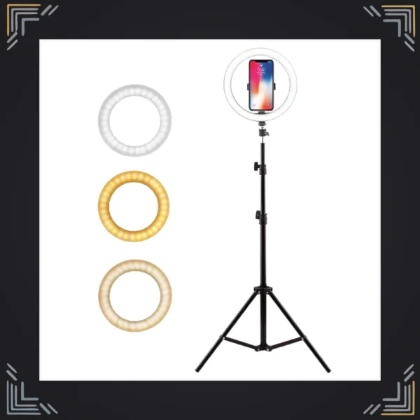 Aro de Luz LED 30cm con Trípode y Soporte