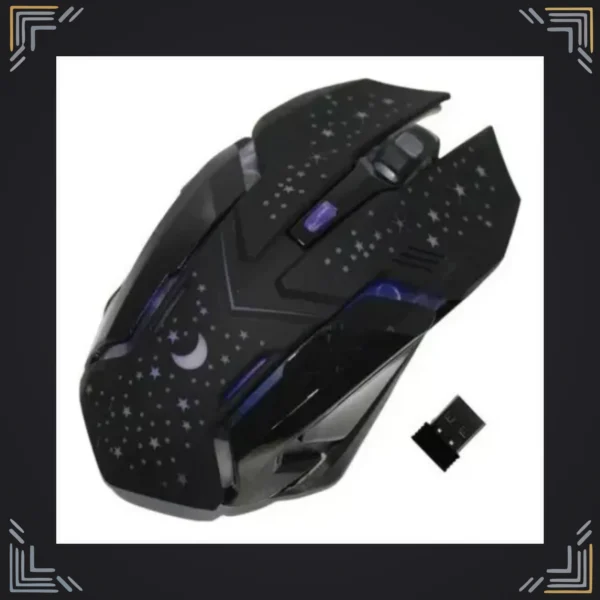 Mouse Gamer Inalámbrico Óptico Recargable RGB