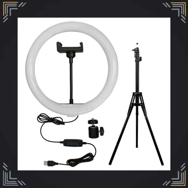 Aro de Luz LED 30cm con Trípode y Soporte