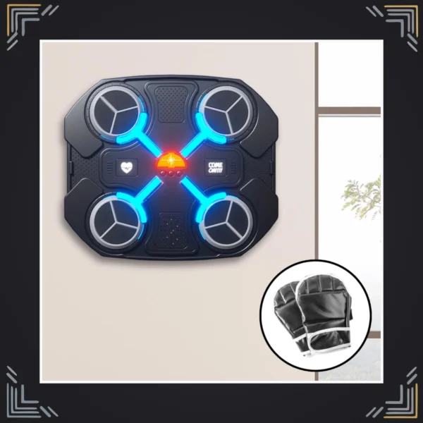 Máquina de Boxeo Musical LED con Guantes