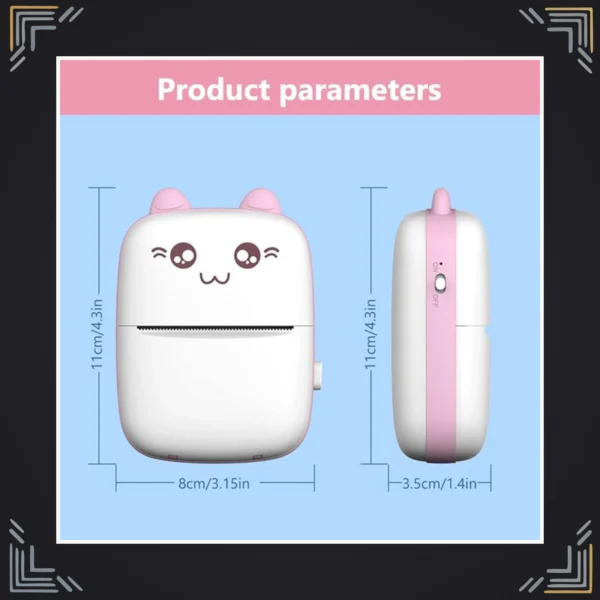 Mini Impresora Térmica Bluetooth sin Tinta