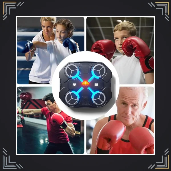 Máquina de Boxeo Musical LED con Guantes