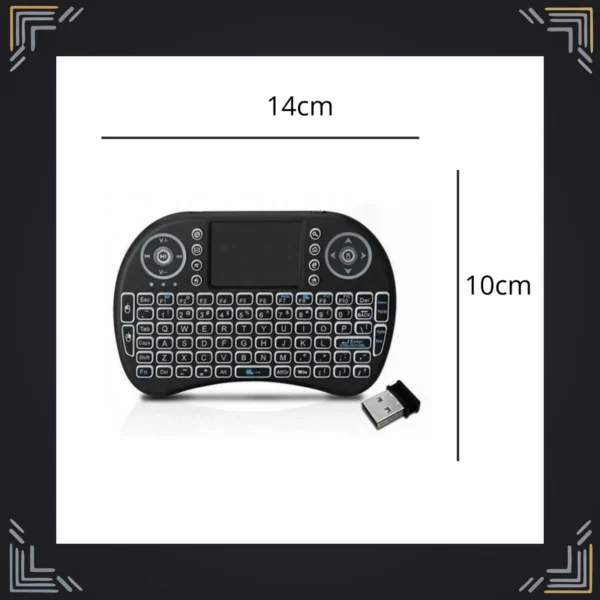 Teclado Inalámbrico con Touchpad para Smart TV