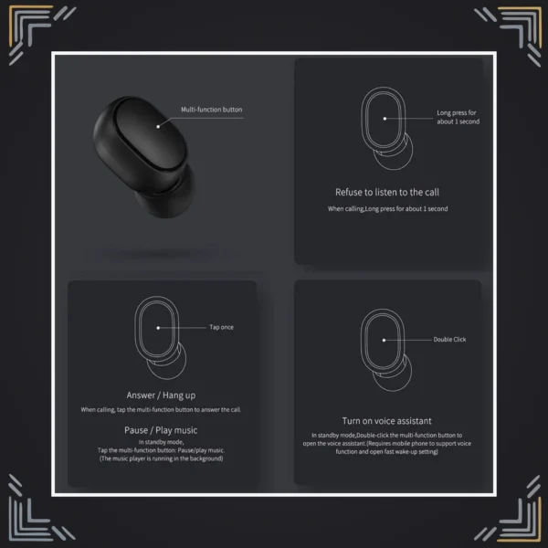 Audífonos Xiaomi Redmi Inalámbricos AirDots S Bluetooth 5.0