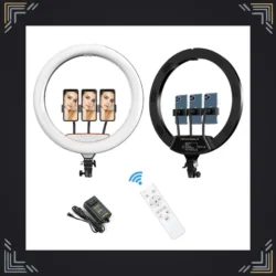 Aro de Luz LED 45 cm · 3 Tonos + Trípode 2 m · 3 Soportes