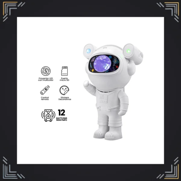 Proyector Astronauta Galaxy con Bluetooth