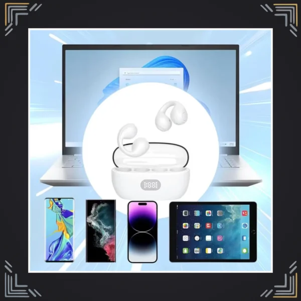 Audífonos Conducción Ósea Inalámbricos con Clip