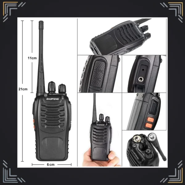 Combo 2 Radios Walkie Talkie Baofeng 5W 16 Canales