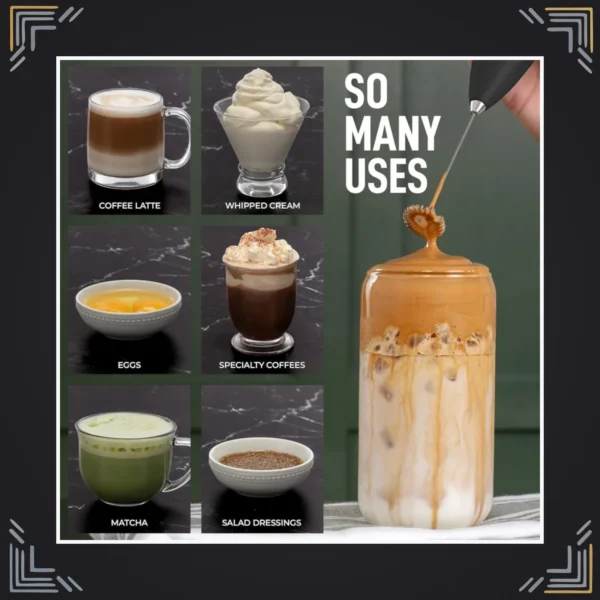 Batidor Espumador de Leche para Café y Cappuccino