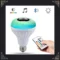 Bombillo LED Parlante Bluetooth RGB · Control Remoto · Base E27