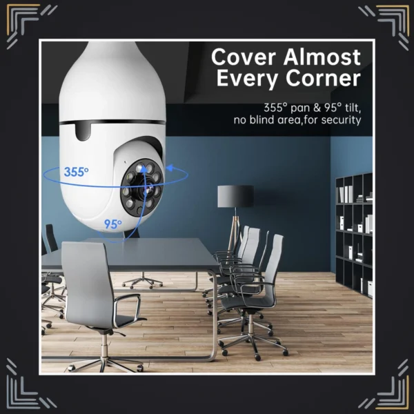 Cámara Bombillo WiFi 360° 1080P