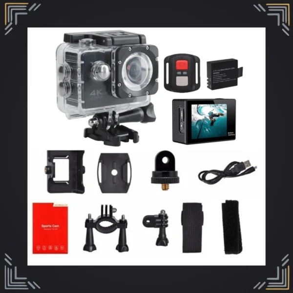 Cámara Deportiva 4K WiFi Sumergible 30 m