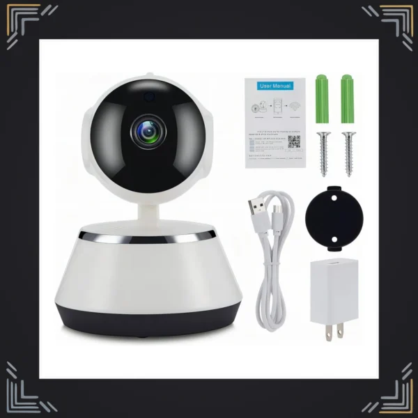 camrasegur-004 Cámara IP WiFi 360° HD con Visión Nocturna y Audio