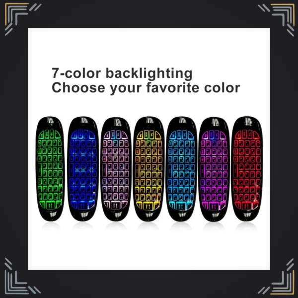 Teclado Air Mouse Inalámbrico 3 en 1 · Smart TV y PC · 2.4GHz