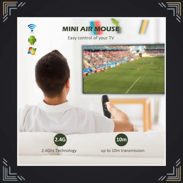 Teclado Air Mouse Inalámbrico 3 en 1 · Smart TV y PC · 2.4GHz