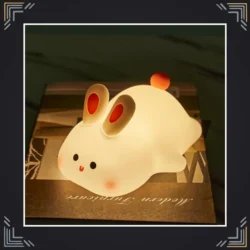 Lámpara de Noche Conejito LED Recargable Silicona