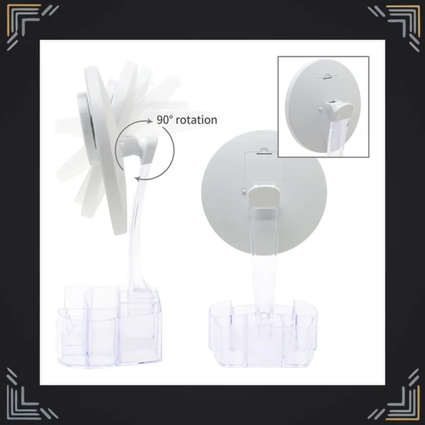 Espejo de Maquillaje con 26 LEDs y Organizador