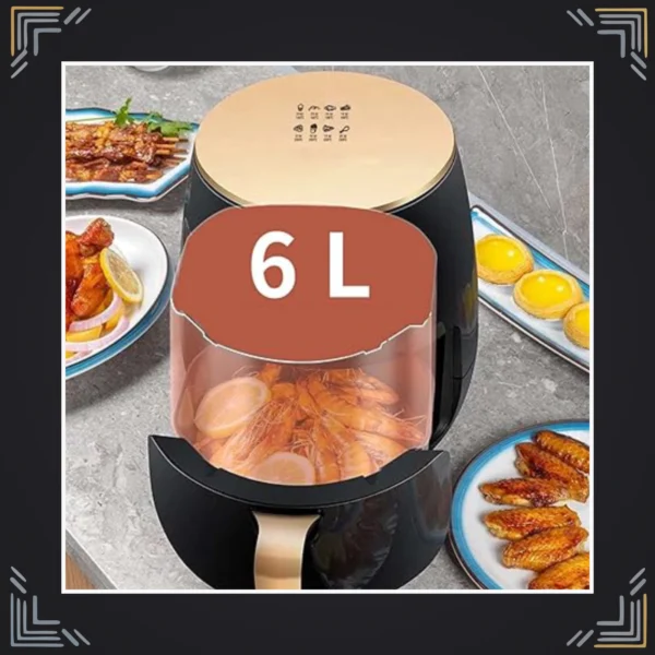Freidora de Aire Sin Aceite 6 Litros 110V