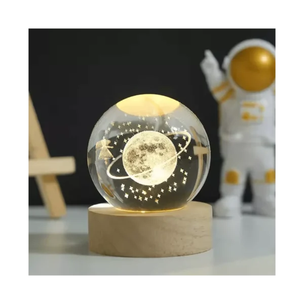 Lámpara 3D LED Galaxia Bola de Cristal USB