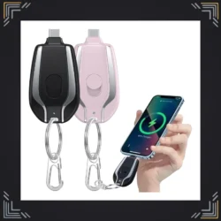 Llavero Power Bank 1500mAh Portátil