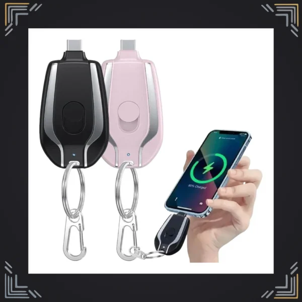 Llavero Power Bank 1500mAh Portátil