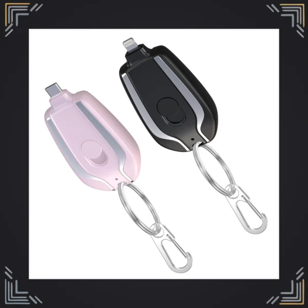 Llavero Power Bank 1500mAh Portátil