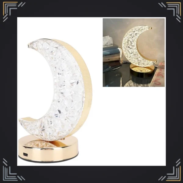Lámpara LED Decorativa de Mesa Recargable Luna
