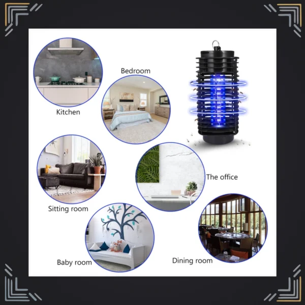 Lámpara Eléctrica Mata Mosquitos y Zancudos