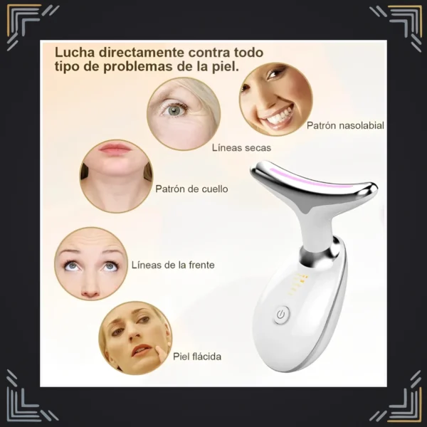 Masajeador Facial LED Recargable Forma T