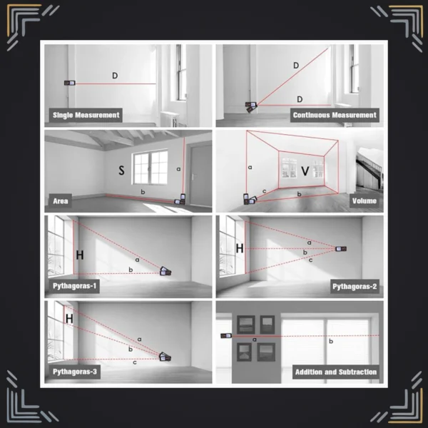 Medidor Láser de Distancia 60 m