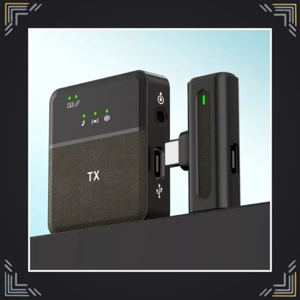 Micrófono Inalámbrico de Solapa Doble USB-C SX8