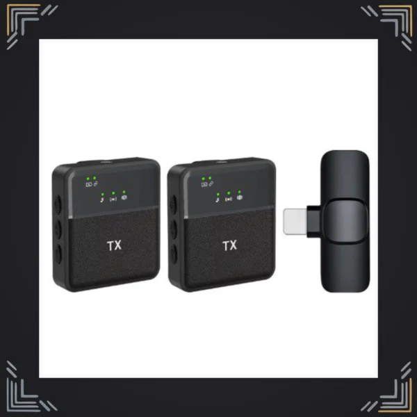 Micrófono Inalámbrico de Solapa Doble USB-C SX8