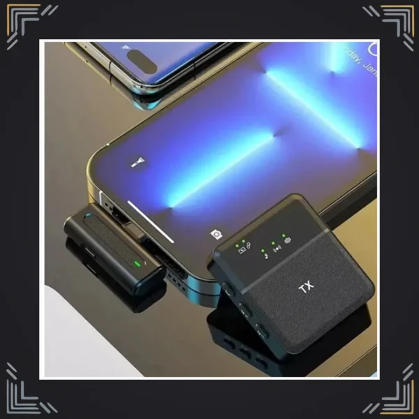 Micrófono Inalámbrico de Solapa Doble USB-C SX8