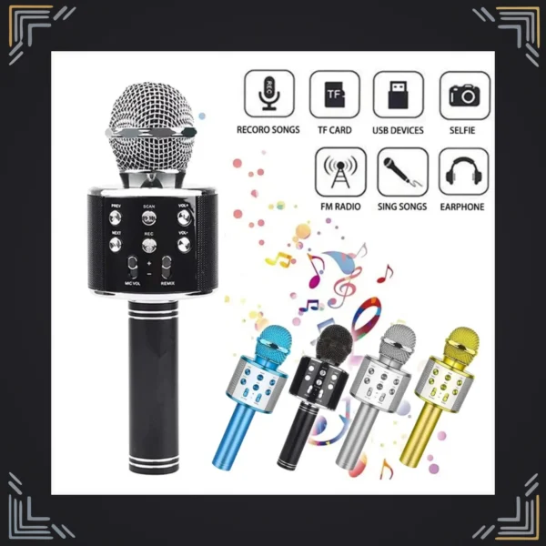 Micrófono Parlante Karaoke Bluetooth Inalámbrico 5W