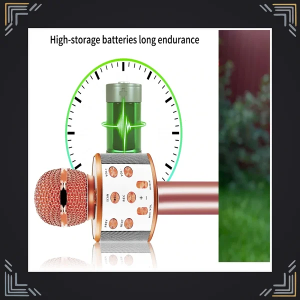 Micrófono Parlante Karaoke Bluetooth Inalámbrico 5W