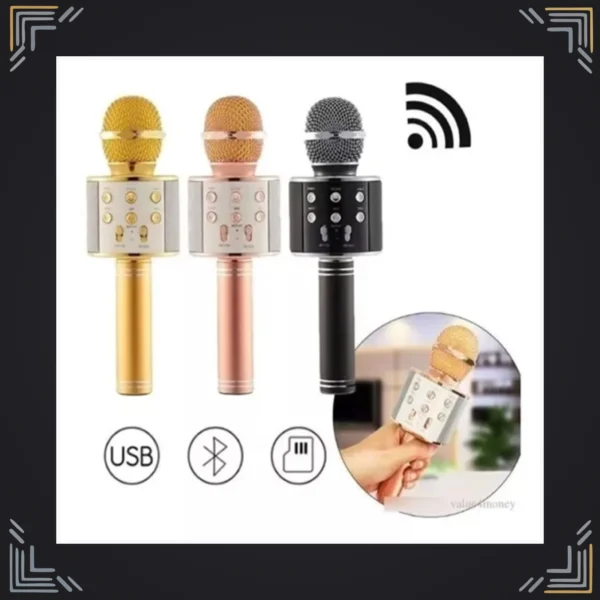 Micrófono Parlante Karaoke Bluetooth Inalámbrico 5W