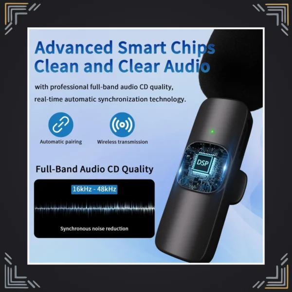 Micrófono Inalámbrico de Solapa para iPhone