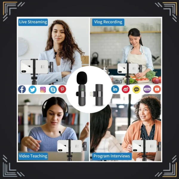 Micrófono Inalámbrico de Solapa para iPhone