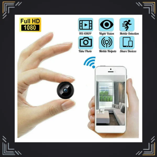 Mini Cámara Espía Full HD 1080P WiFi