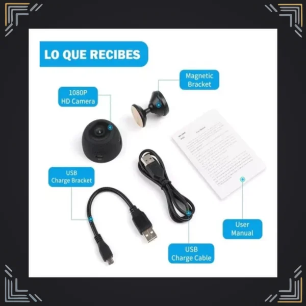 Mini Cámara Espía Full HD 1080P WiFi