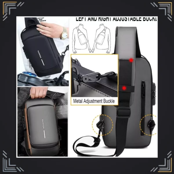 Mochila Antirrobo con Puerto USB y Cierre de Seguridad