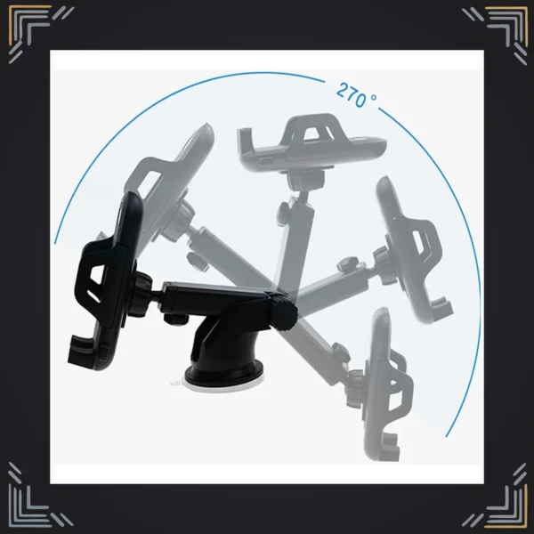 Soporte de Celular para Carro Ajustable ABS · Brazo 19–25 cm