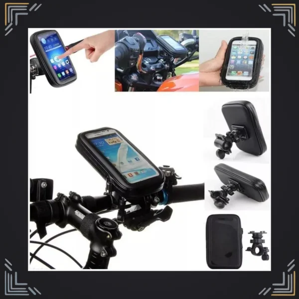 Soporte Impermeable de Celular para Moto y Bicicleta 360°