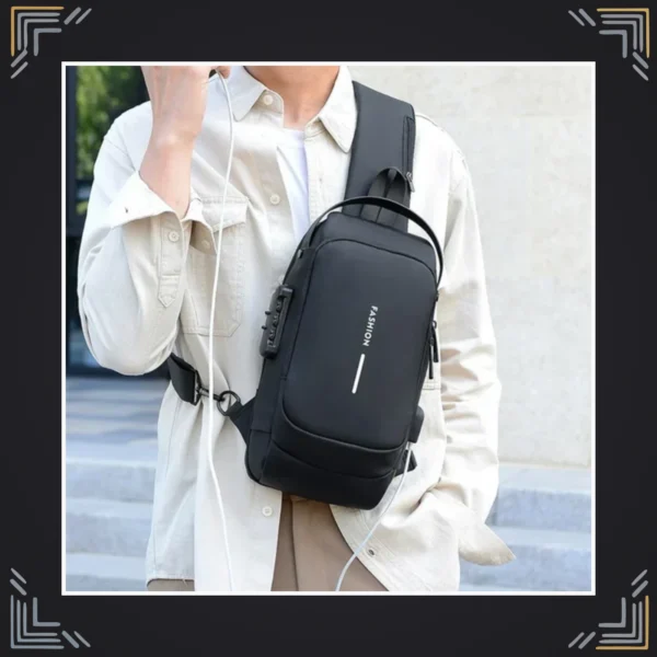 Mochila Antirrobo con Puerto USB y Cierre de Seguridad