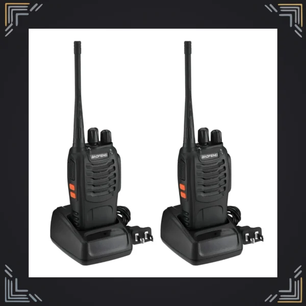 Walkie Talkie Baofeng BF-888S · Par · 5W · 3–5 km · Batería 1500mAh