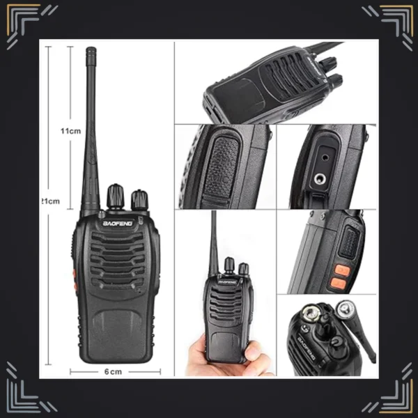 Walkie Talkie Baofeng BF-888S · Par · 5W · 3–5 km · Batería 1500mAh