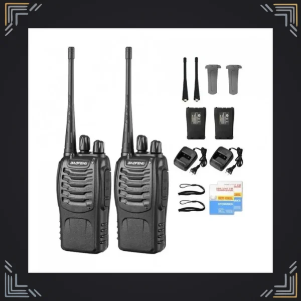 Walkie Talkie Baofeng BF-888S · Par · 5W · 3–5 km · Batería 1500mAh